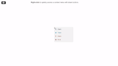 Social-Share jQuery Context Menu
