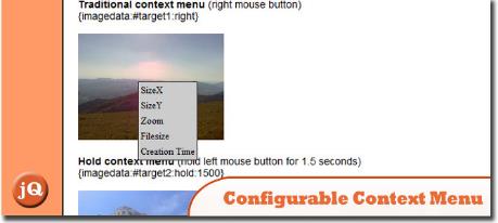 Configurable jQuery Context Menu