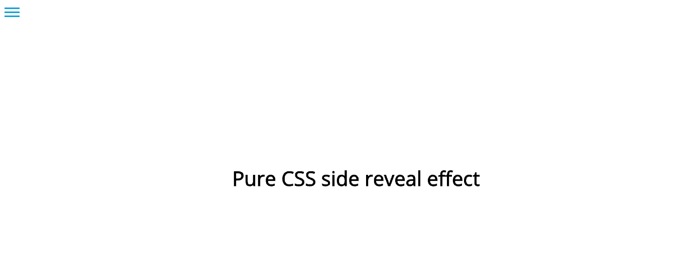 PURE CSS SIDE REVEAL EFFECT