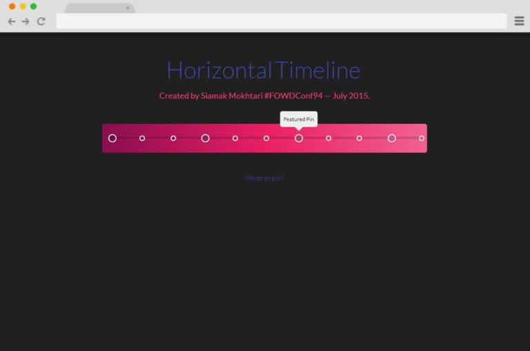 Horizontal Timeline