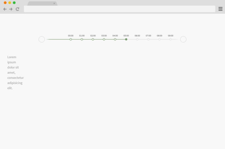 Horizontal Timeline Ex