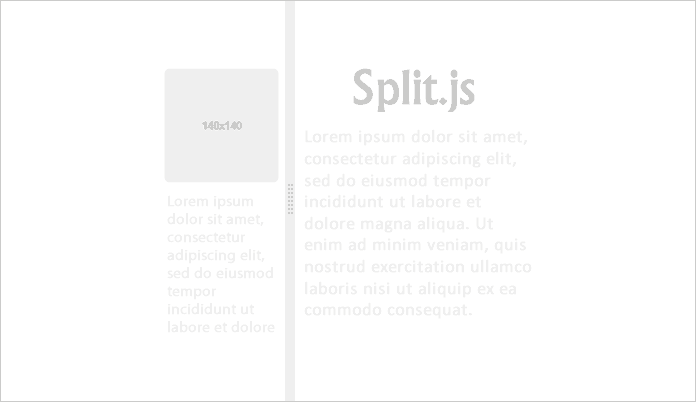 Split.js Javascript Panel