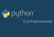 best python GUI frameworks