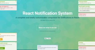best react notification component