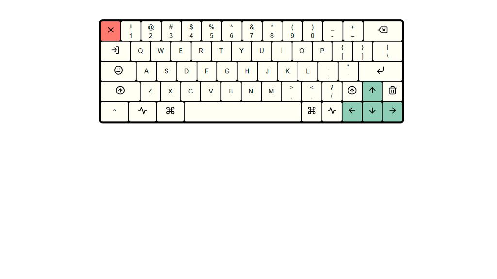 Mechanical keyboard created with CSS