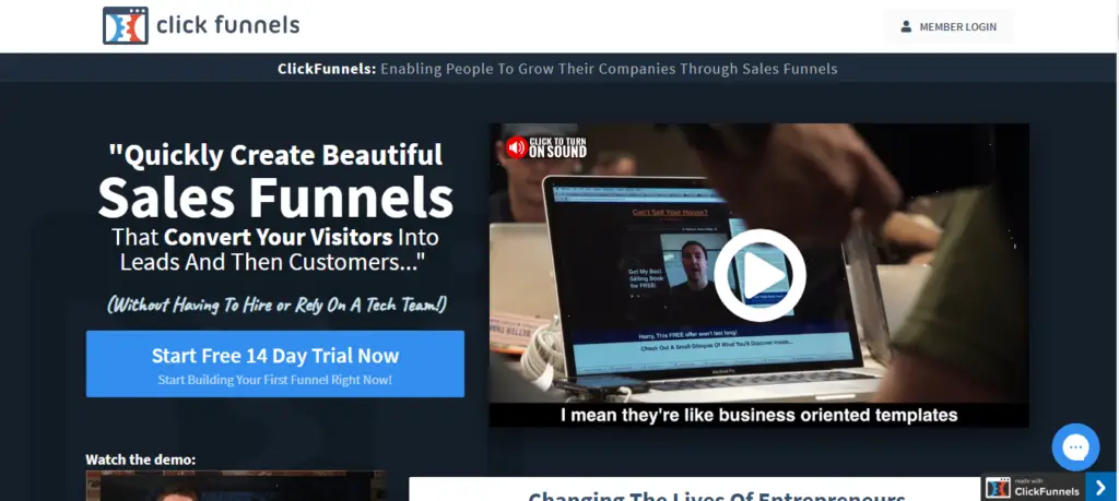 ClickFunnels Landing Page Builder 