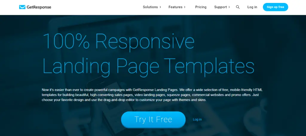 Best Landing Page Builder Software GetResponse