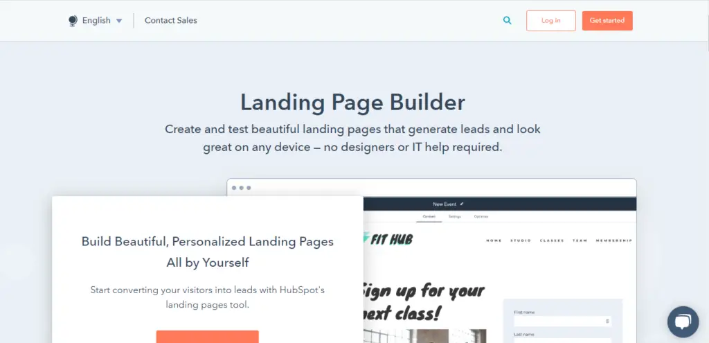 HubSpot Landing Page Software 