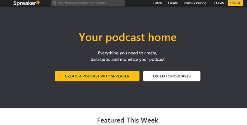 Best Podcast Hosting Spreaker