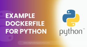 Example Dockerfile For Python