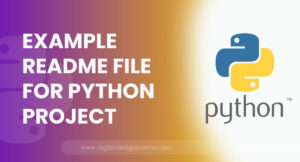 Example Readme File For Python Project