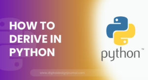 How to Derive in Python