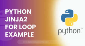 Python jinja2 for Loop Example