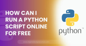 How can I run a Python script online for free