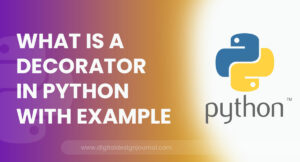 What is a decorator in Python With Example
