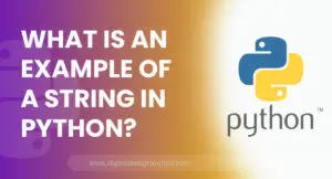 What is an example of a string in Python