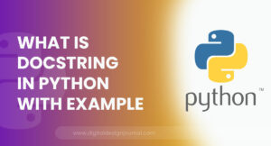 What Is Docstring In Python With Example