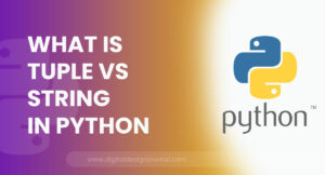 What Is Tuple Vs String In Python
