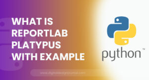 What is ReportLab Platypus With Example
