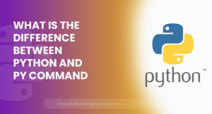 What is the difference between Python and py command