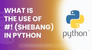 What is the use of #! (shebang) In Python