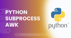 Python Subprocess AWK