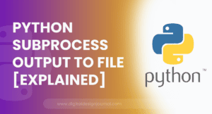 Python Subprocess Output To File