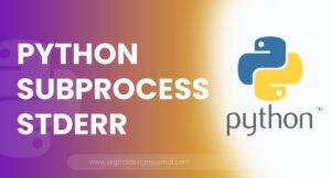 Python Subprocess Stderr