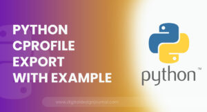 Python cProfile Export With Example