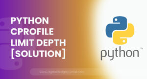 Python cProfile Limit Depth [Solution]