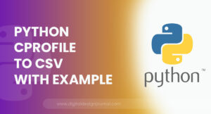 Python cProfile to CSV With Example