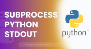 Subprocess Python Stdout