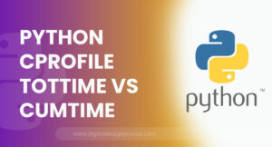 Python cProfile tottime vs cumtime