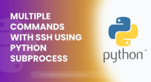 python subprocess ssh multiple commands