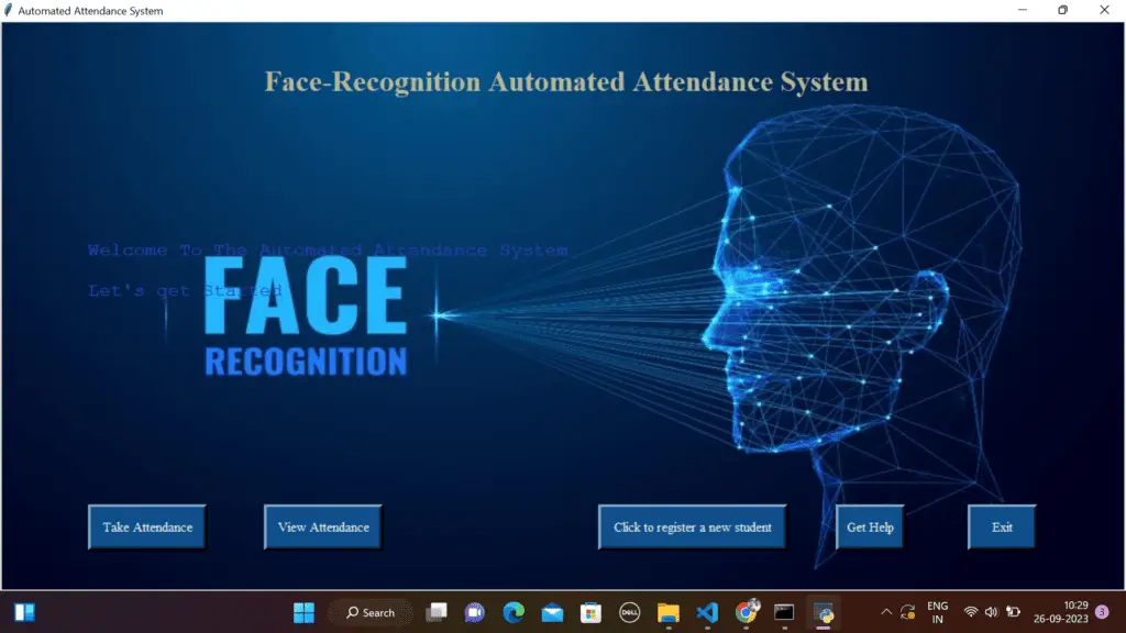 Face Recognition Based Attendance System Using Python