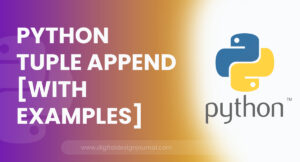 Python Tuple Append