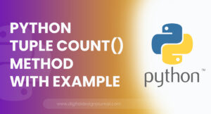 Python Tuple count() Method With Example