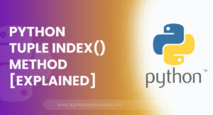 Python Tuple index() Method