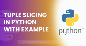 Tuple Slicing In Python With Example