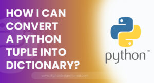 convert tuple to dictionary python
